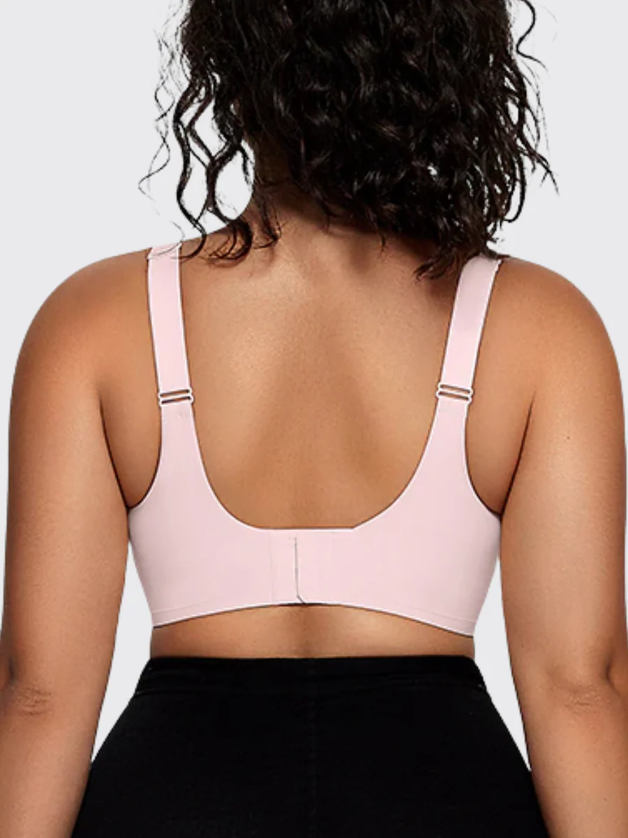 Wireless V-Neck Mesh Push-Up Bra - Image 10