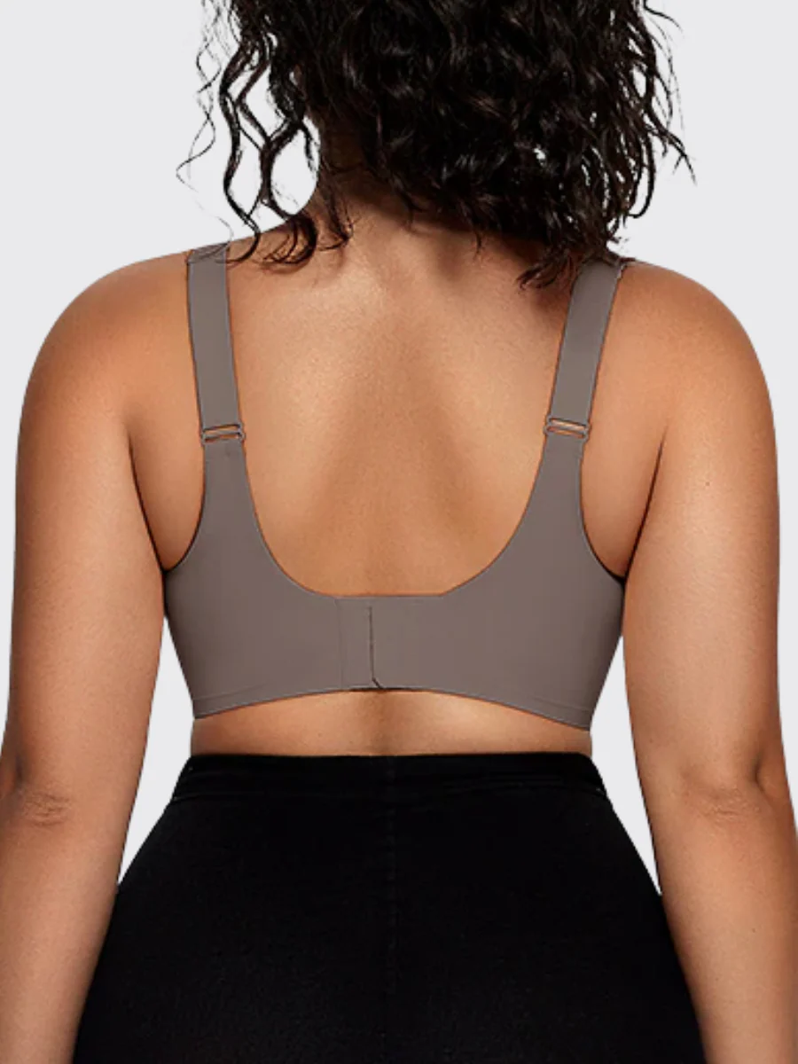 Wireless V-Neck Mesh Push-Up Bra - Image 12