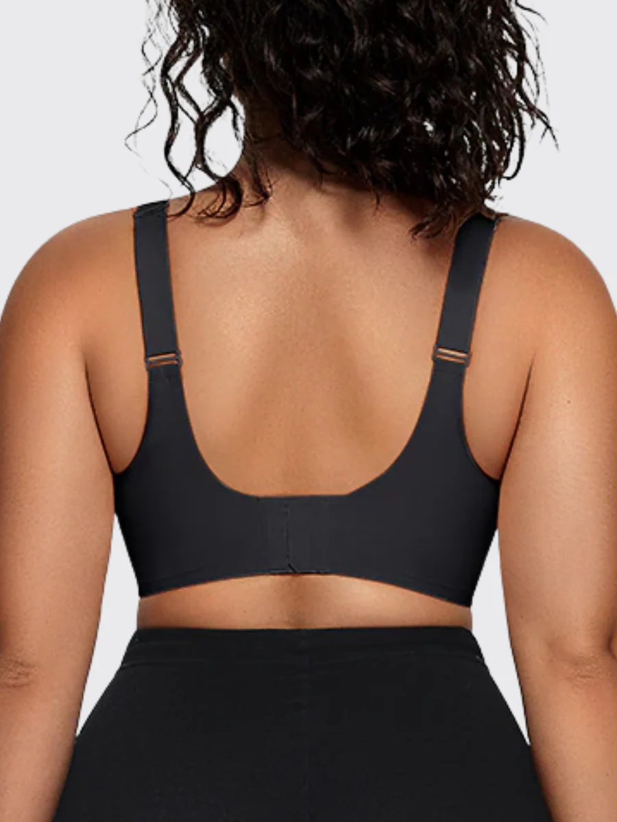 Wireless V-Neck Mesh Push-Up Bra - Image 3