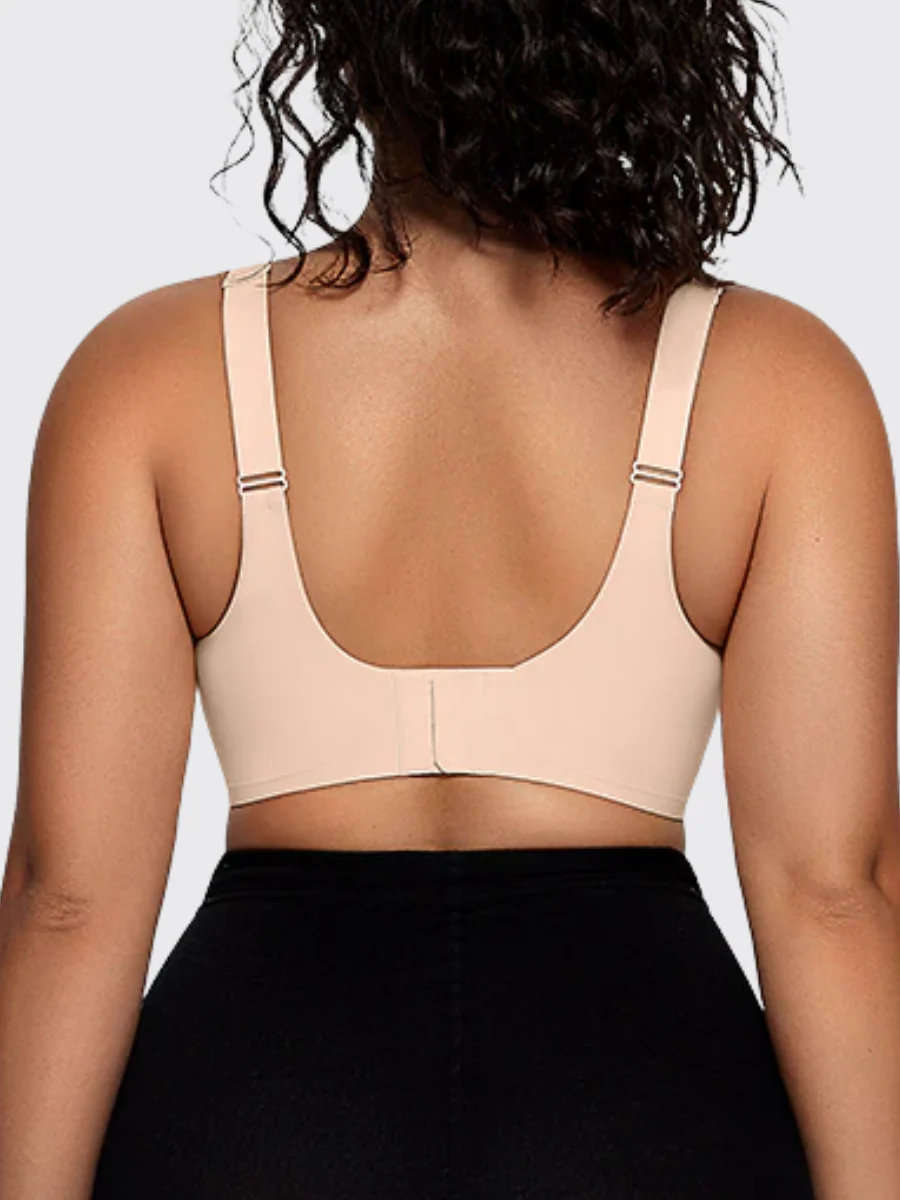 Wireless V-Neck Mesh Push-Up Bra - Image 5