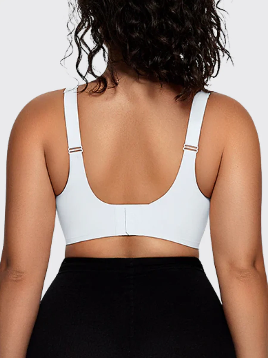 Wireless V-Neck Mesh Push-Up Bra - Image 8